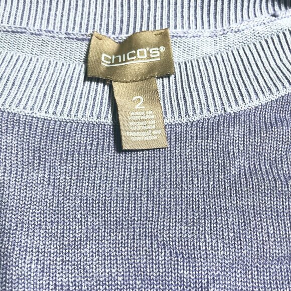 Chico's Cute Purple Sweater Size L (2) - Picture 3 of 3